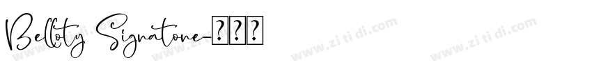 Belloty Signatone字体转换